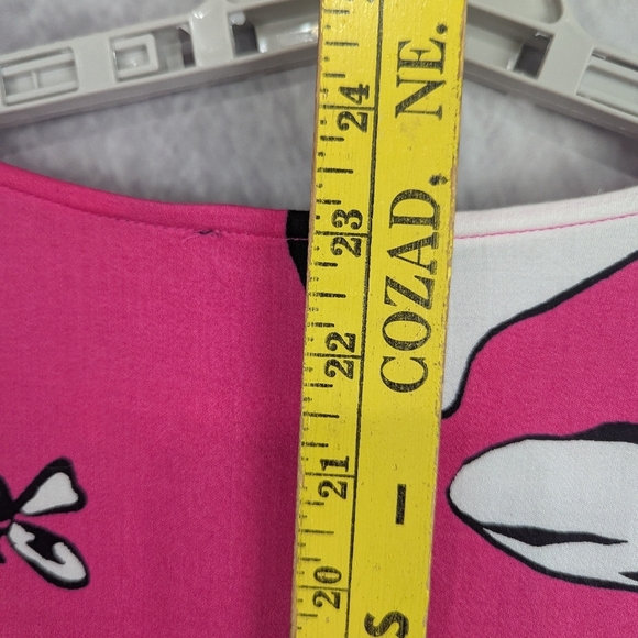 Tribal Blsize XL Butterfly Print With Knotted Waist And Short Bodice Hot Pink - Picture 9 of 10